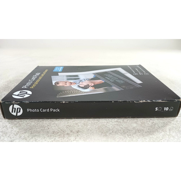 HP Photo Card Pack 10 Sheets 5x7 with Envelopes 5 Sheets 4x6 Glossy Photo Paper - Picture 3 of 3
